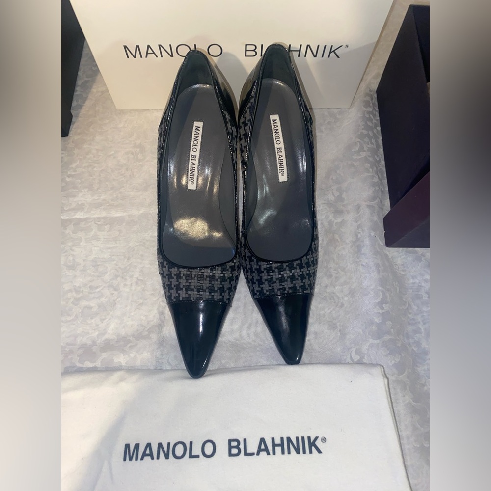 Manolo Blahnik Shoes | Manolo Blahnik Heels | Color: Black | Size: 38